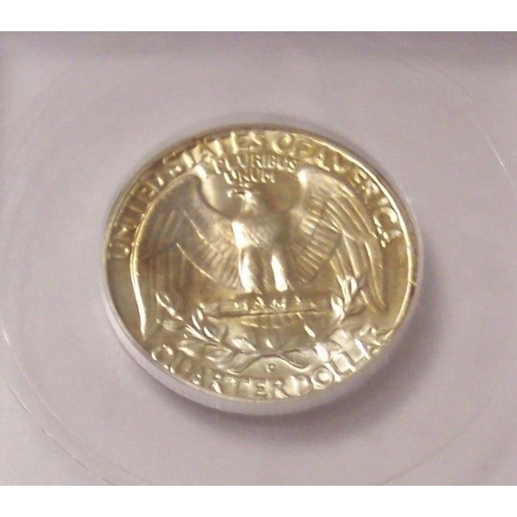 1959 D Washington Quarter Unc MS66+ ICG Toning - Picture 4 of 4